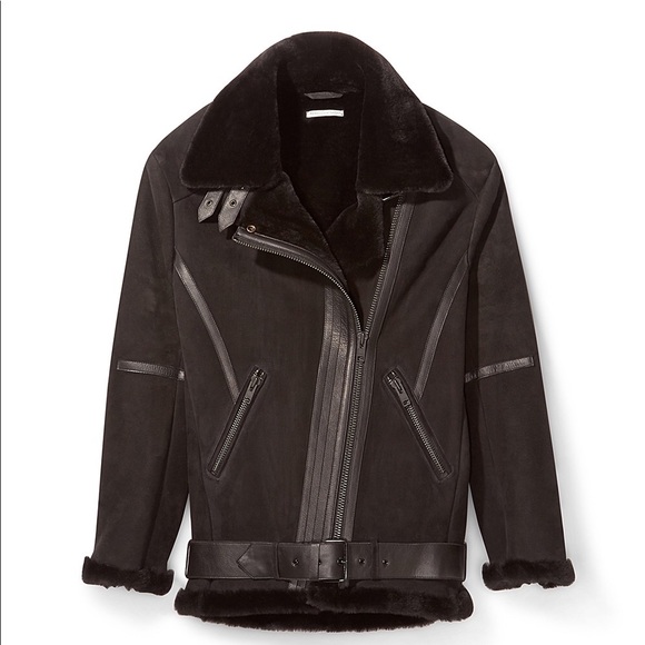 rebecca minkoff genuine leather coats & jackets